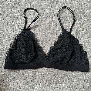 Madewell lace bralette - black